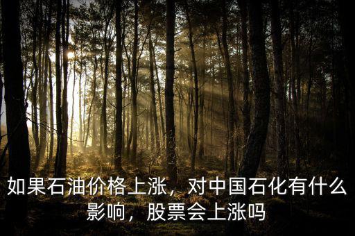 如果石油價格上漲，對中國石化有什么影響，股票會上漲嗎