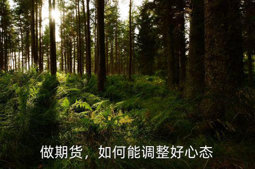 做期貨要有怎么樣的心態(tài),如何能調整好心態(tài)