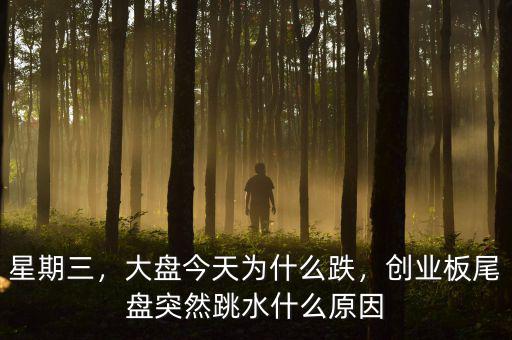 星期三，大盤今天為什么跌，創(chuàng)業(yè)板尾盤突然跳水什么原因