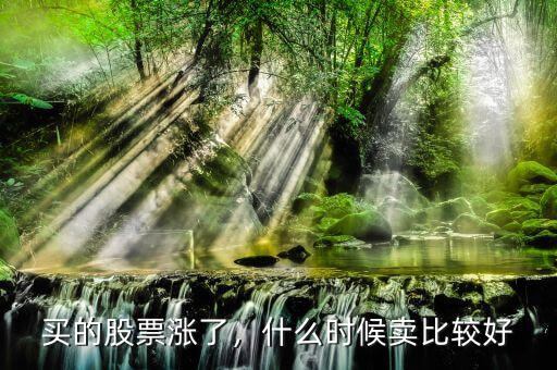 買的股票漲了，什么時(shí)候賣比較好