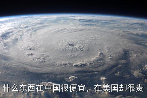 什么東西在中國很便宜，在美國卻很貴