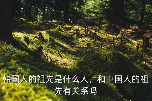 韓國(guó)人的祖先是什么人，和中國(guó)人的祖先有關(guān)系嗎