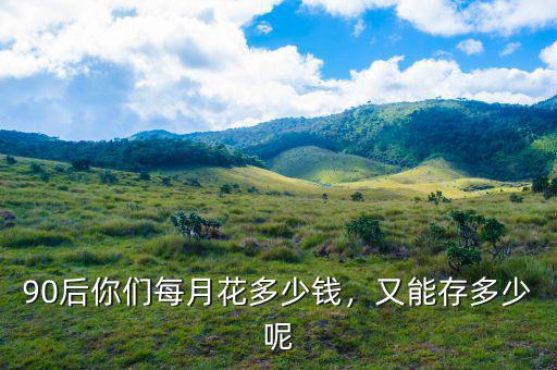 90后你們每月花多少錢，又能存多少呢
