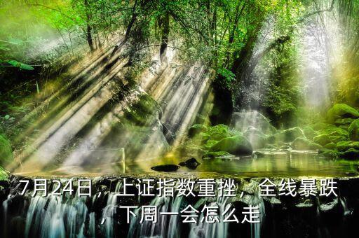 7月24日，上證指數(shù)重挫，全線暴跌，下周一會怎么走