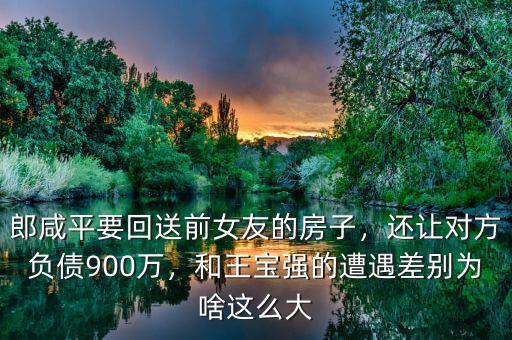 郎咸平要回送前女友的房子，還讓對(duì)方負(fù)債900萬，和王寶強(qiáng)的遭遇差別為啥這么大