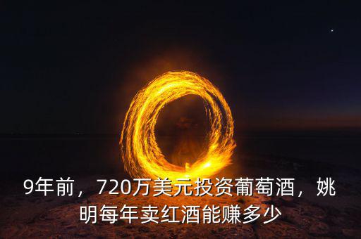 9年前，720萬美元投資葡萄酒，姚明每年賣紅酒能賺多少