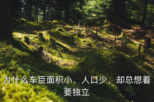 為什么車臣面積小、人口少，卻總想著要獨立