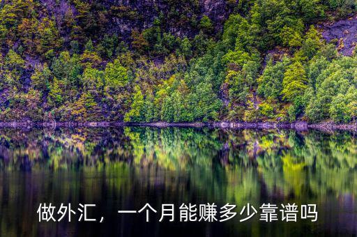 做外匯，一個(gè)月能賺多少靠譜嗎