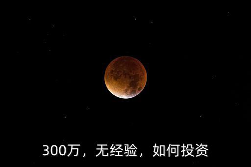 300萬，無經(jīng)驗，如何投資