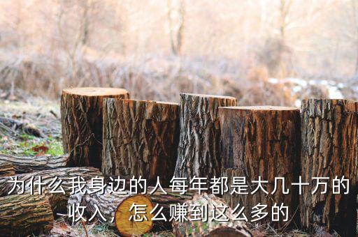 為什么我身邊的人每年都是大幾十萬的收入，怎么賺到這么多的