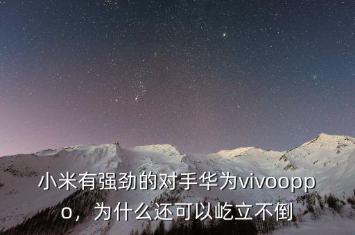 小米有強勁的對手華為vivooppo，為什么還可以屹立不倒