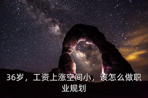 36歲，工資上漲空間小，該怎么做職業(yè)規(guī)劃