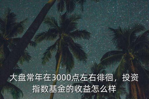 大盤常年在3000點左右徘徊，投資指數(shù)基金的收益怎么樣
