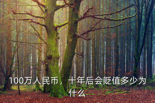100萬人民幣，十年后會貶值多少為什么