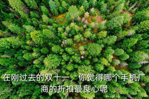 在剛過(guò)去的雙十一，你覺(jué)得哪個(gè)手機(jī)廠商的折扣最良心呢