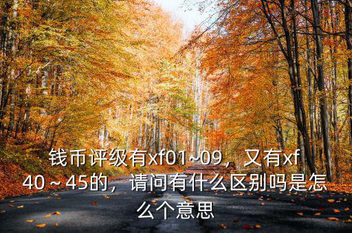 錢幣評級有xf01~09，又有xf40～45的，請問有什么區(qū)別嗎是怎么個意思