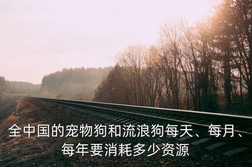 全中國的寵物狗和流浪狗每天、每月、每年要消耗多少資源