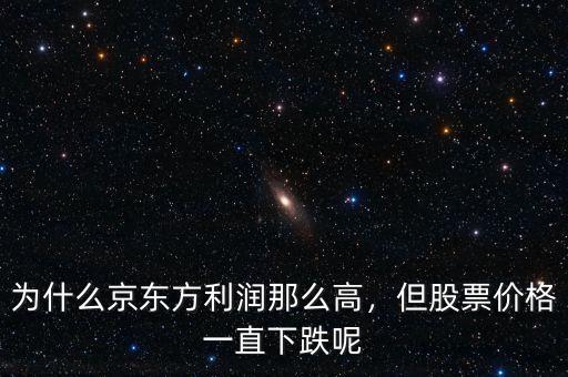 為什么京東方利潤(rùn)那么高，但股票價(jià)格一直下跌呢