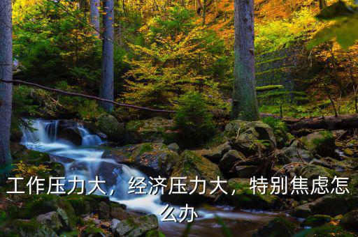 工作壓力大，經(jīng)濟(jì)壓力大，特別焦慮怎么辦