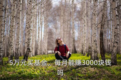 5萬元買基金，每月能賺3000塊錢嗎