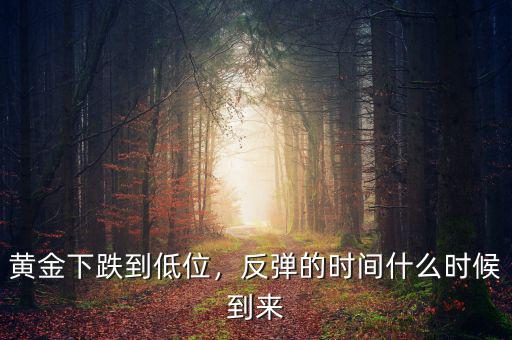 黃金下跌到低位，反彈的時(shí)間什么時(shí)候到來(lái)