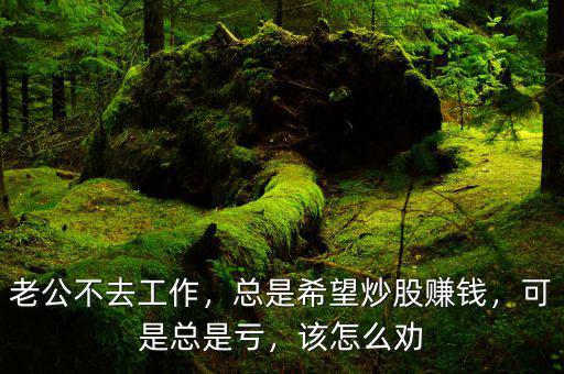 老公不去工作，總是希望炒股賺錢，可是總是虧，該怎么勸