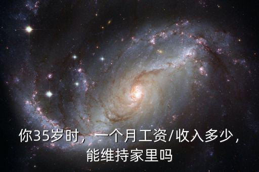 你35歲時，一個月工資/收入多少，能維持家里嗎