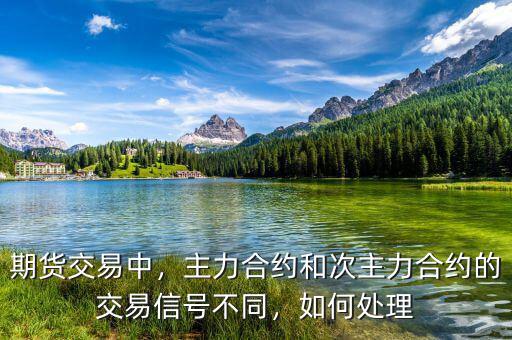 期貨交易中，主力合約和次主力合約的交易信號不同，如何處理