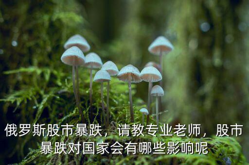 俄羅斯股市暴跌，請(qǐng)教專業(yè)老師，股市暴跌對(duì)國(guó)家會(huì)有哪些影響呢