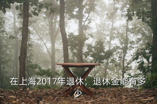 在上海2017年退休，退休金能有多少