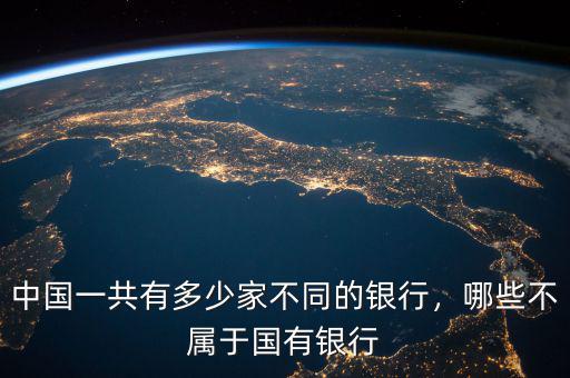 中國(guó)一共有多少家不同的銀行，哪些不屬于國(guó)有銀行