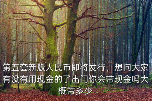 第五套新版人民幣即將發(fā)行，想問大家有沒有用現(xiàn)金的了出門你會帶現(xiàn)金嗎大概帶多少