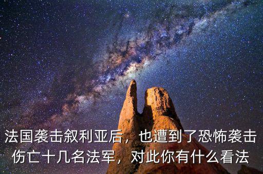 法國襲擊敘利亞后，也遭到了恐怖襲擊傷亡十幾名法軍，對此你有什么看法