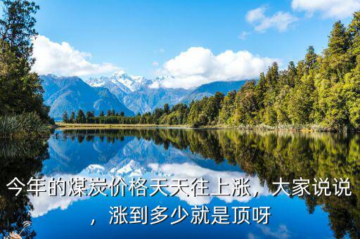 今年的煤炭?jī)r(jià)格天天往上漲，大家說說，漲到多少就是頂呀