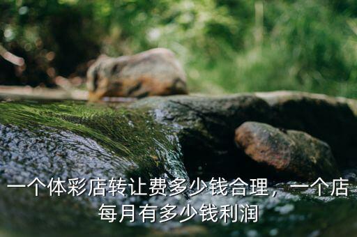 一個體彩店轉(zhuǎn)讓費多少錢合理，一個店每月有多少錢利潤