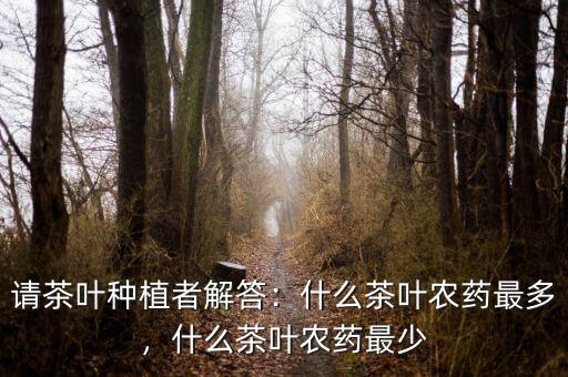 請茶葉種植者解答：什么茶葉農(nóng)藥最多，什么茶葉農(nóng)藥最少