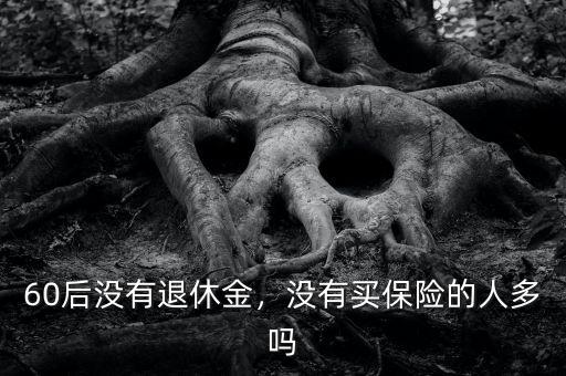 60后沒有退休金，沒有買保險(xiǎn)的人多嗎