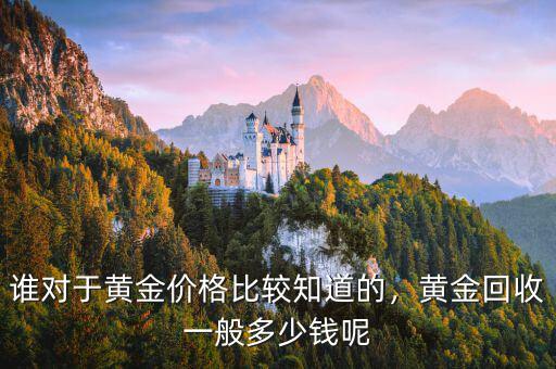 誰(shuí)對(duì)于黃金價(jià)格比較知道的，黃金回收一般多少錢(qián)呢