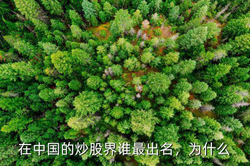 在中國的炒股界誰最出名，為什么
