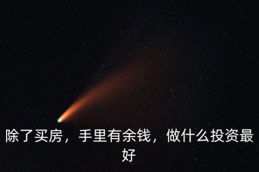 除了買房，手里有余錢，做什么投資最好