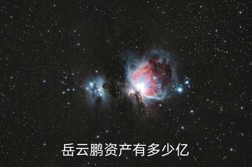 王填有多少資產,岳云鵬資產有多少億