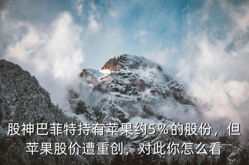 股神巴菲特持有蘋果約5％的股份，但蘋果股價(jià)遭重創(chuàng)，對此你怎么看