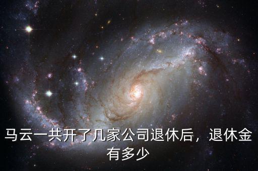馬云一共開了幾家公司退休后，退休金有多少