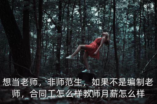 想當老師，非師范生，如果不是編制老師，合同工怎么樣教師月薪怎么樣