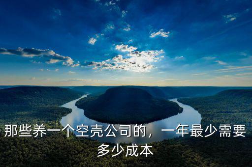 那些養(yǎng)一個(gè)空殼公司的，一年最少需要多少成本