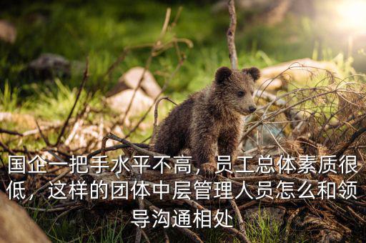 國企一把手水平不高，員工總體素質(zhì)很低，這樣的團體中層管理人員怎么和領(lǐng)導(dǎo)溝通相處