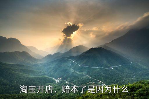 淘寶開店，賠本了是因?yàn)槭裁? class=
