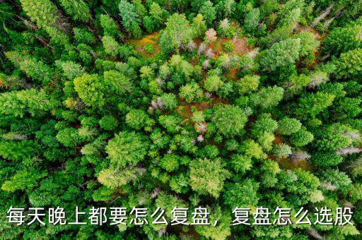 每天晚上都要怎么復(fù)盤，復(fù)盤怎么選股