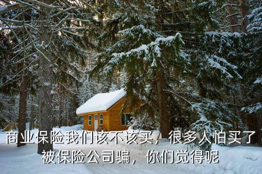 商業(yè)保險(xiǎn)我們?cè)摬辉撡I，很多人怕買了被保險(xiǎn)公司騙，你們覺得呢