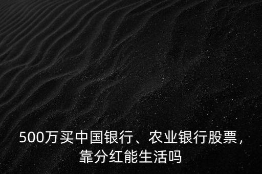 500萬(wàn)買(mǎi)中國(guó)銀行、農(nóng)業(yè)銀行股票，靠分紅能生活嗎